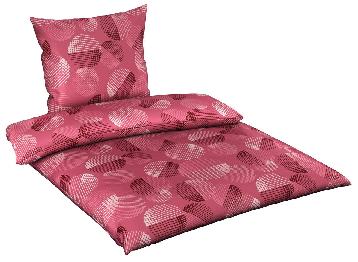 BETTWÄSCHE Satin 155/220 cm  - Mauve, Basics, Textil (155/220cm) - Novel