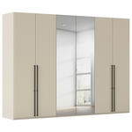 DREHTÜRENSCHRANK 301/223/61 cm,  in Champagner, 6-türig  - Chromfarben/Champagner, Basics, Glas/Holzwerkstoff (301/223/61cm) - Novel