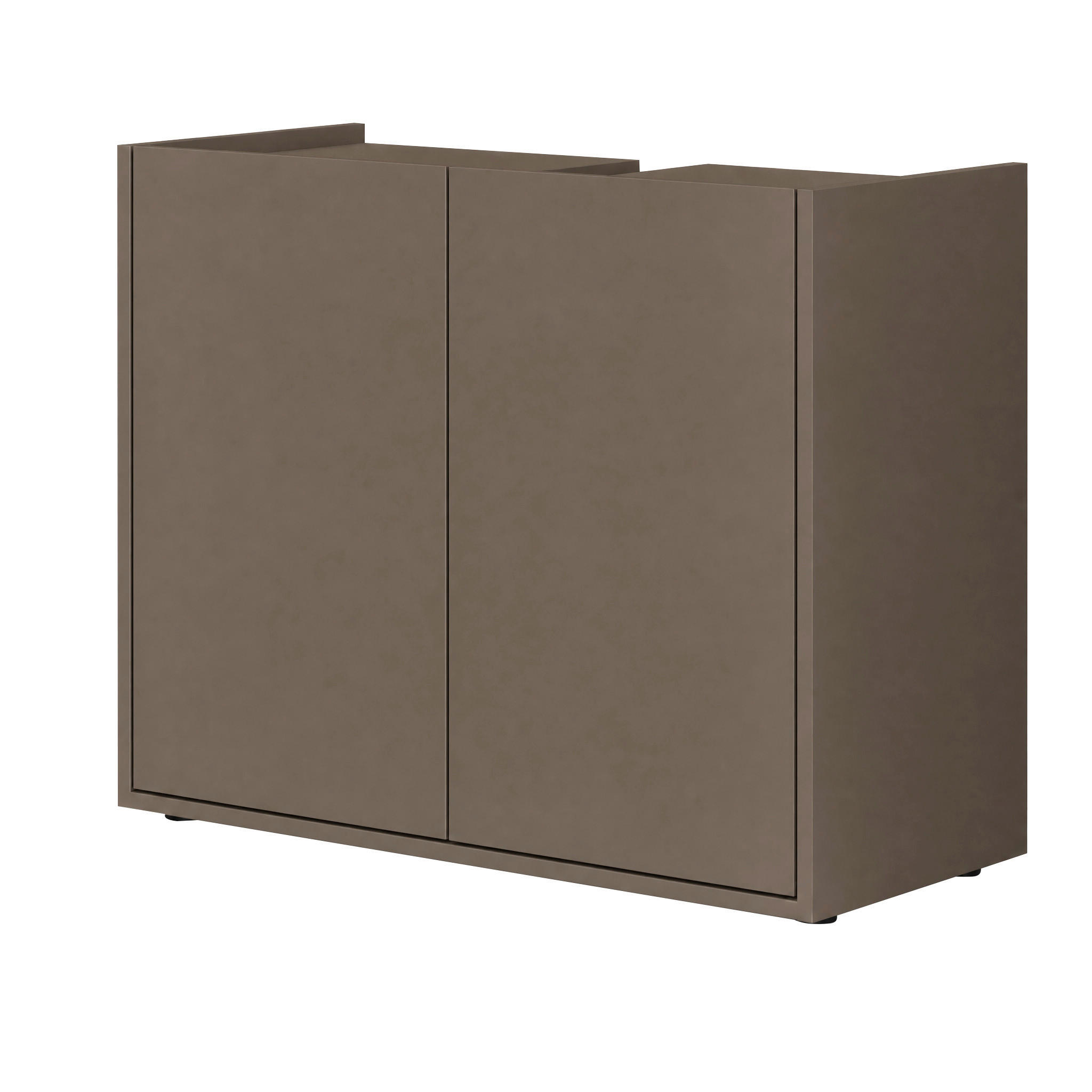 WASCHBECKENUNTERSCHRANK 80/62/35 cm  - Schwarz/Cappuccino, Trend, Holzwerkstoff/Kunststoff (80/62/35cm) - MID.YOU
