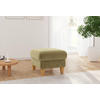 HOCKER Flachgewebe Olivgrün  - Eichefarben/Olivgrün, KONVENTIONELL, Holz/Textil (58/47/58cm) - Sit & More