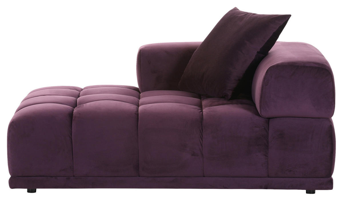 SOFFMODUL i sammet björnbär  - svart/björnbär, Klassisk, textil/plast (125/66/155cm) - Carryhome