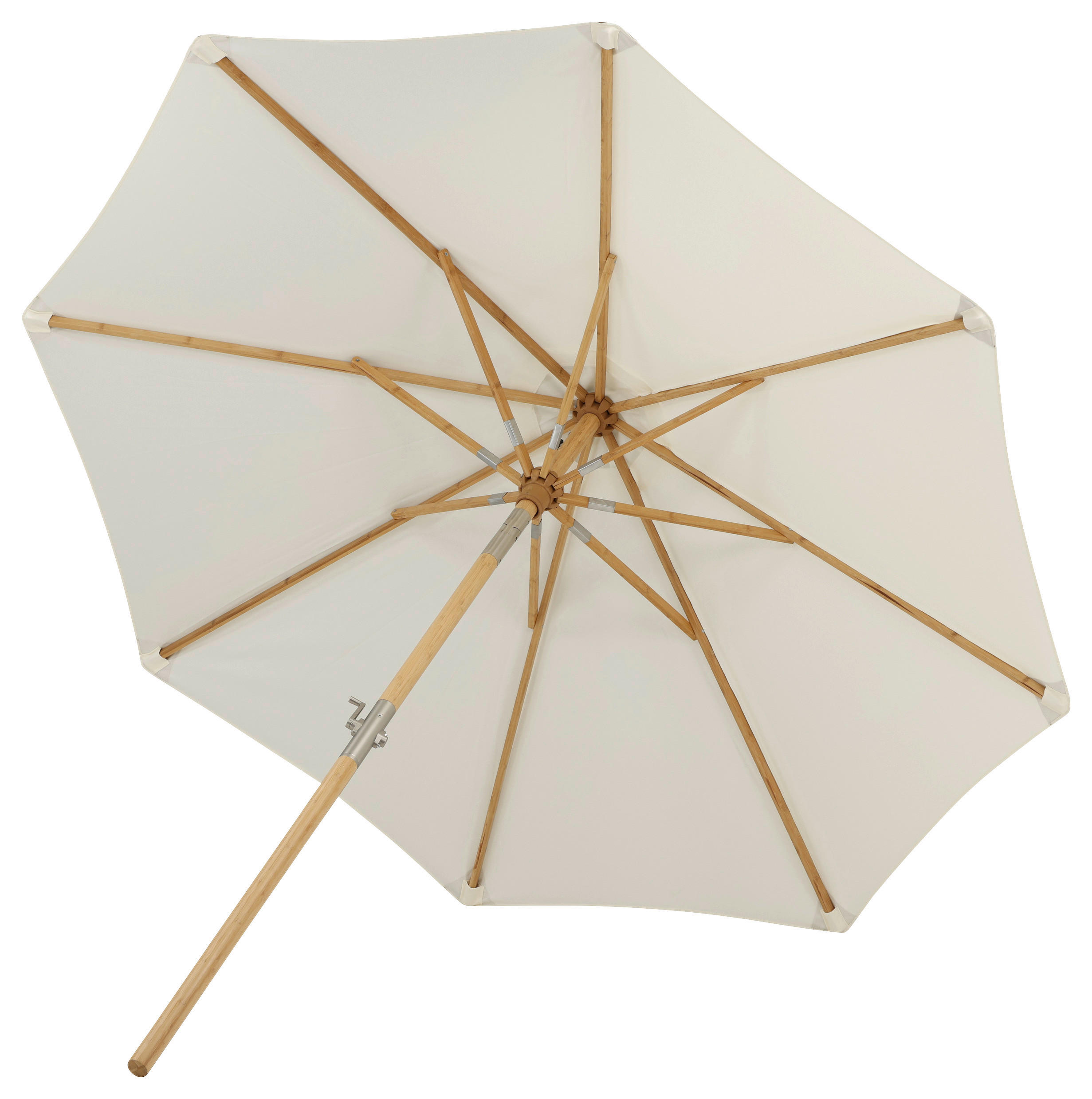 SONNENSCHIRM 270 cm  - Weiß, KONVENTIONELL (270/250cm) - Gardenson