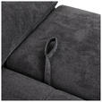 ECKSOFA Schwarz Webstoff  - Chromfarben/Anthrazit, Design, Kunststoff/Textil (276/212cm) - Carryhome