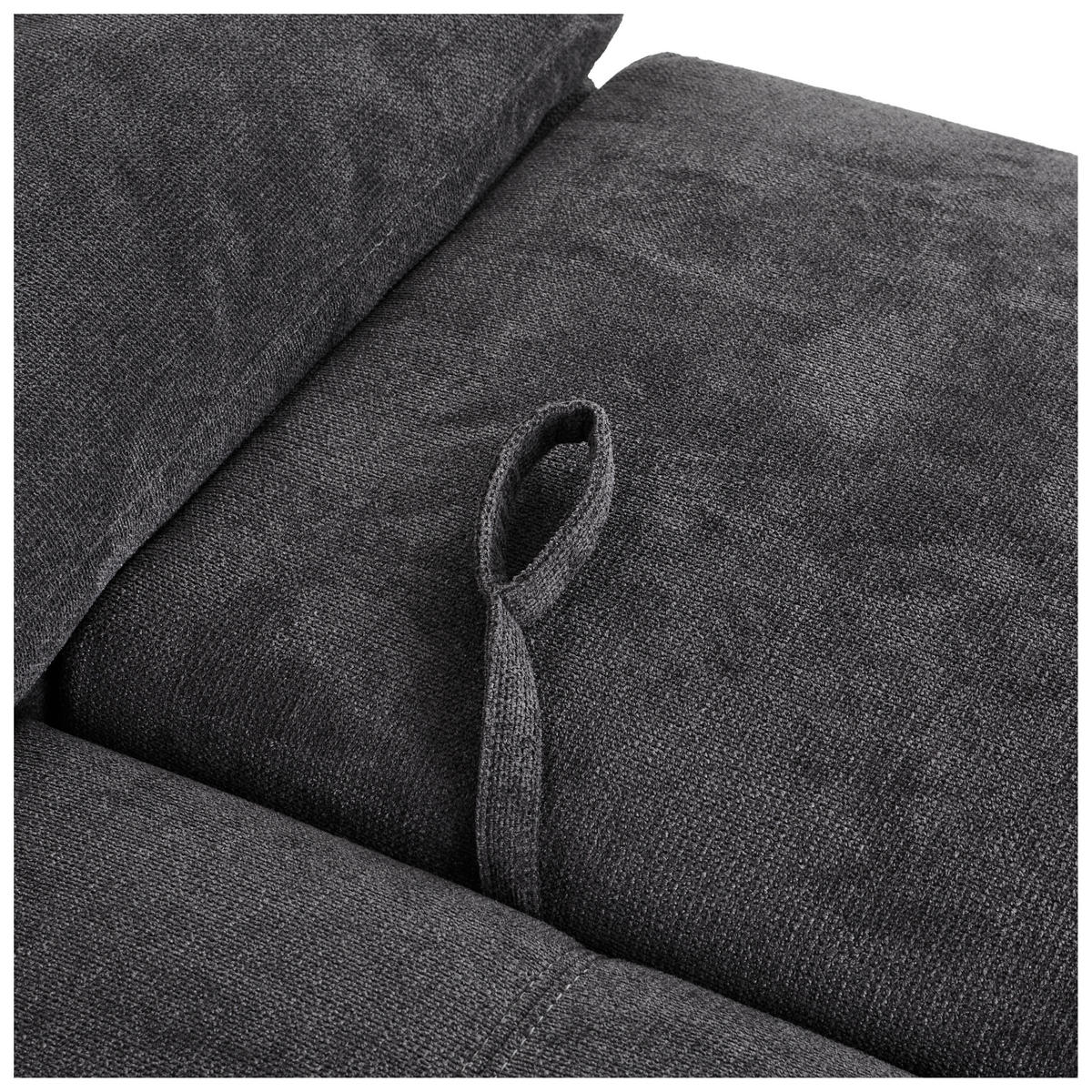 ROHOVÁ SEDAČKA, textil, černá, petrolej - petrolej/černá, Design, textil/plast (276/212cm) - Carryhome