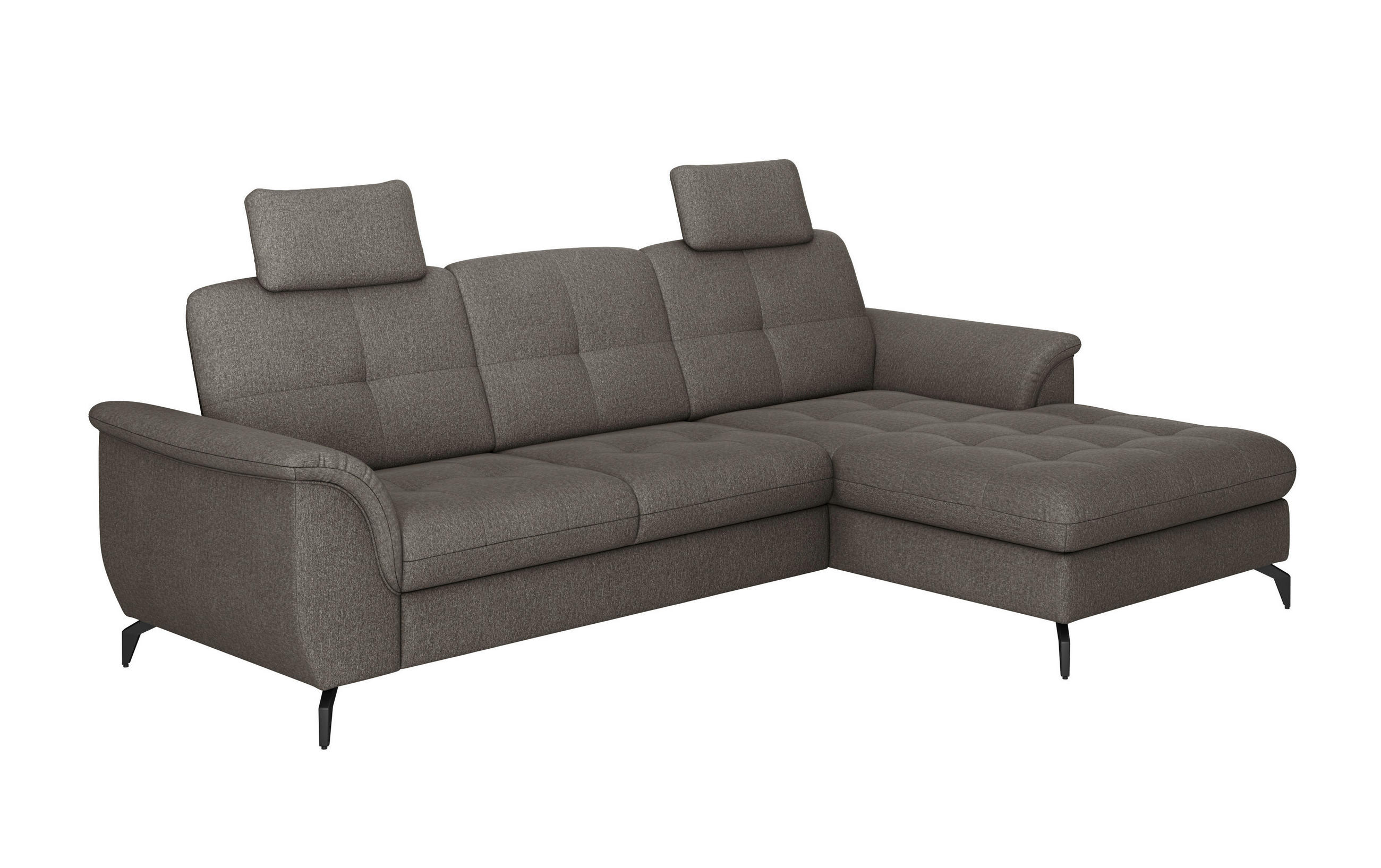 KOPFSTÜTZE in Flachgewebe  - Graphitfarben, Modern, Textil (50/25/12cm) - Sit & More