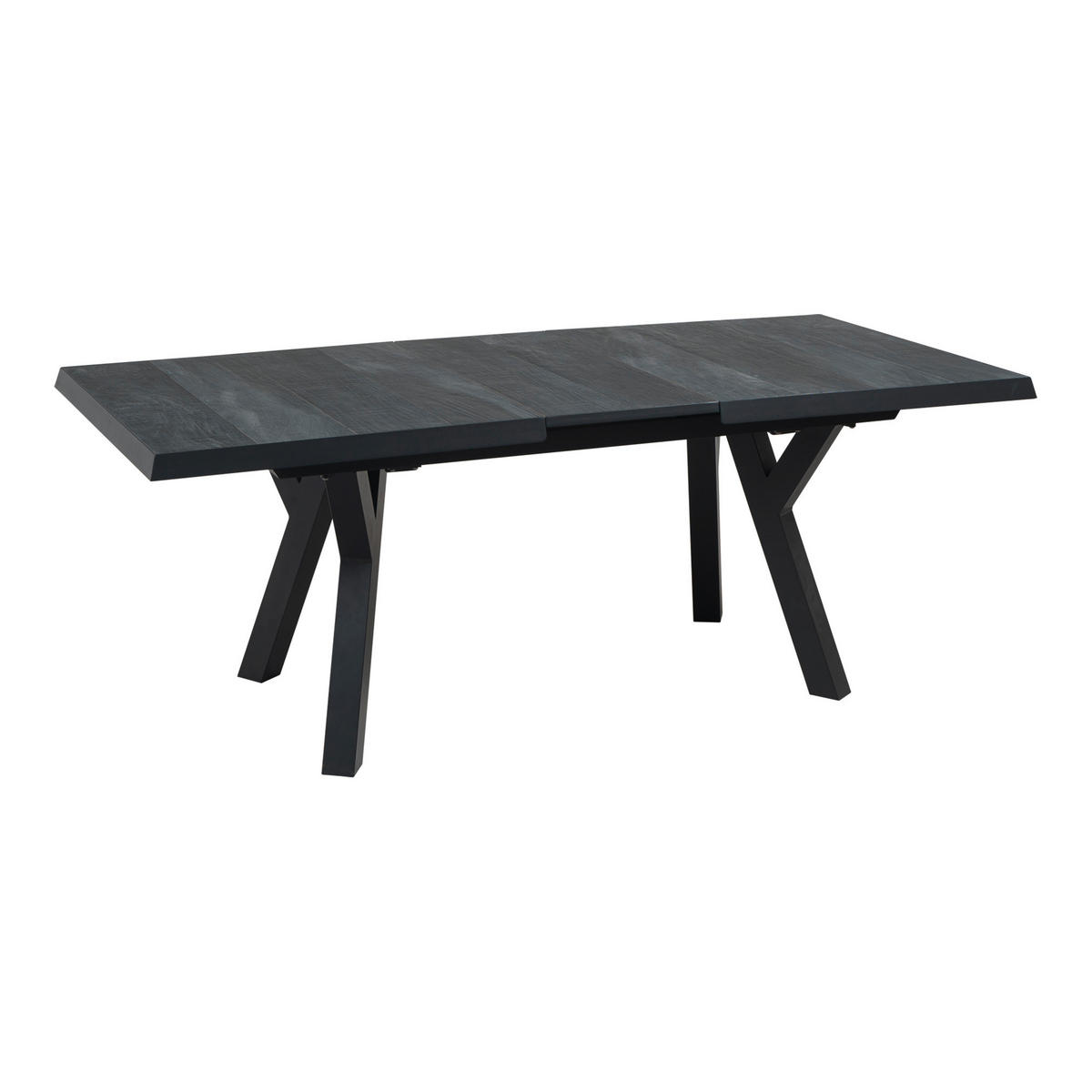 GARTENTISCH Metall, Keramik rechteckig  - Anthrazit, KONVENTIONELL, Keramik/Metall (163/203/93/77cm) - Ambia Garden