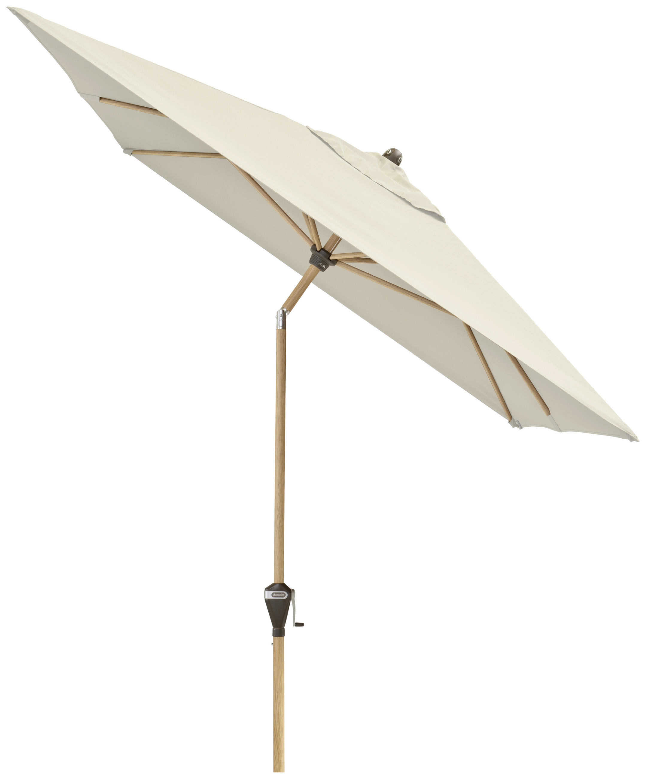 SONNENSCHIRM 200x300 cm Naturfarben  - Eschefarben/Naturfarben, Basics, Textil/Metall (200/300cm) - Doppler