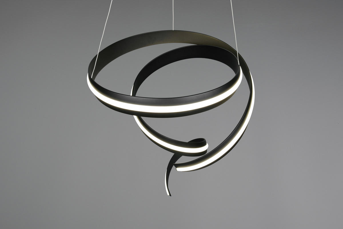 VISEČA LED-SVETILKA  CISENNA 80 W 10000 lm 2000-4000 K 230 V  - črna, Design, kovina (75/180-300cm) - Cinque