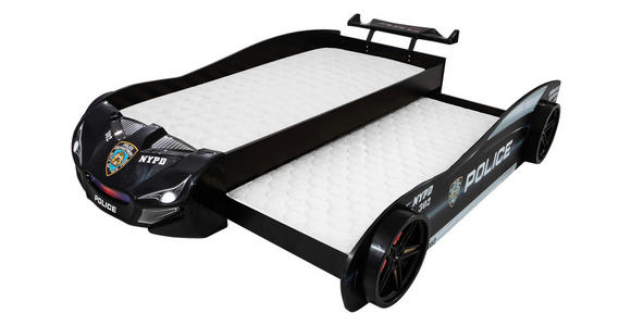 AUSZIEHBETT 90/200 cm  in Schwarz  - Schwarz/Braun, KONVENTIONELL, Holz/Holzwerkstoff (90/200cm) - Xora