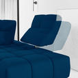 ECKSOFA in Struktur Blau  313/233 cm  - Blau/Schwarz, Design, Kunststoff/Textil (313/233cm) - Emilio Belluti
