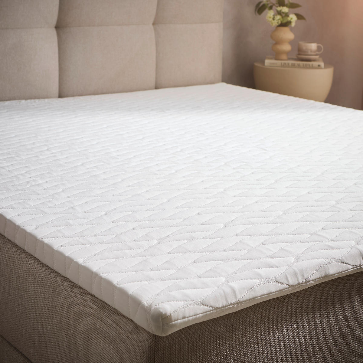 BOXBETT 140/200 cm  in Creme  - Creme, KONVENTIONELL, Textil (140/200cm) - Boxxx