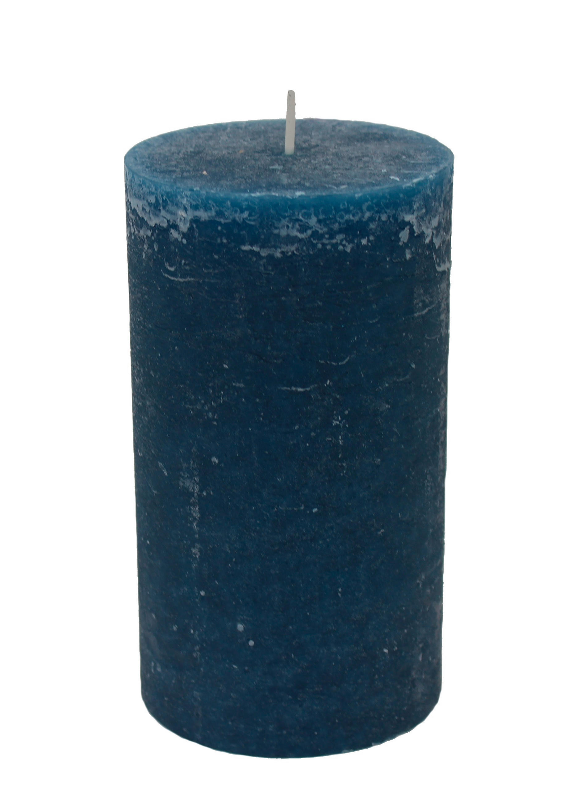 STUMPENKERZE 10/18 cm  - Petrol, Basics, Naturmaterialien (10/18cm) - Ambia Home