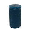 STUMPENKERZE 10/18 cm  - Petrol, Basics, Naturmaterialien (10/18cm) - Ambia Home