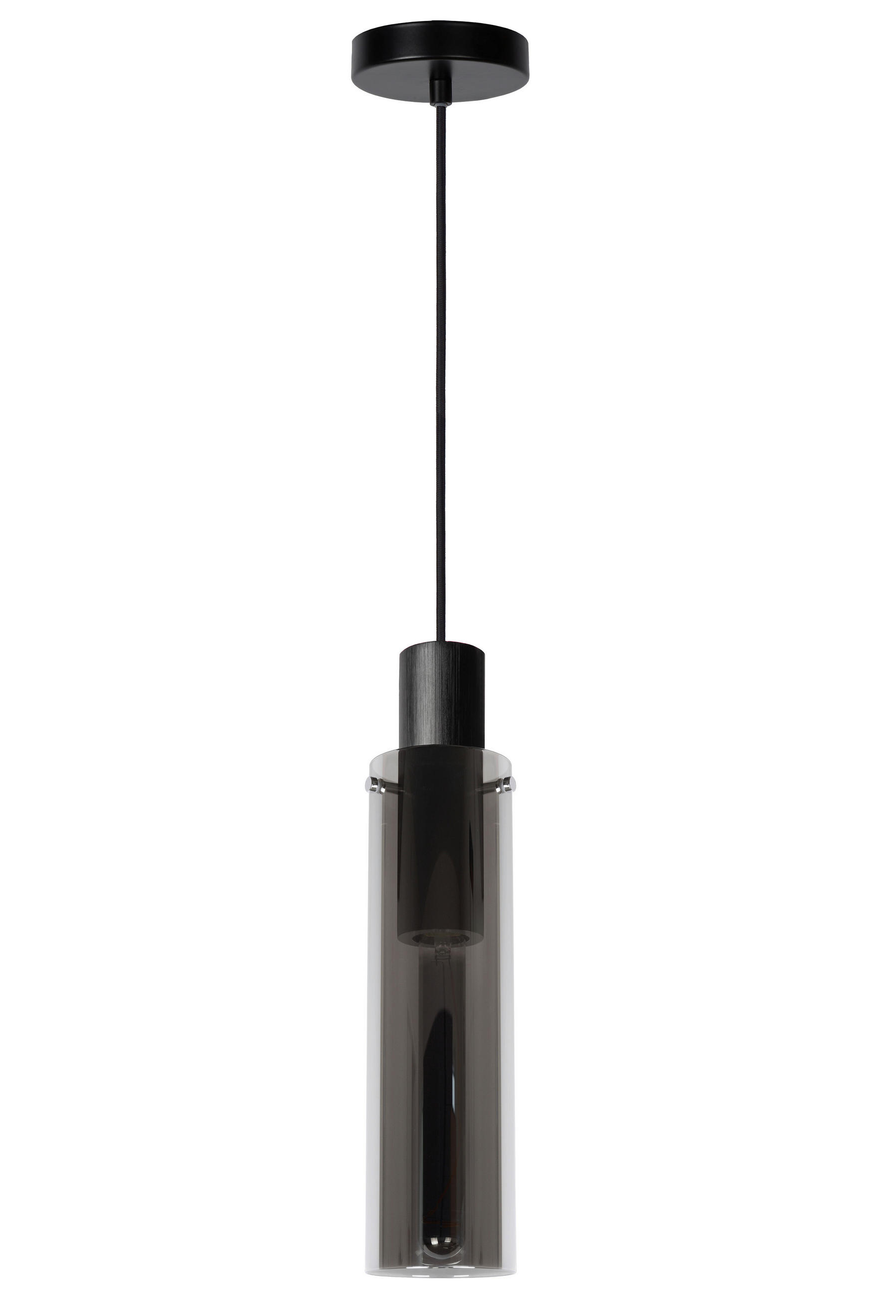 PENDELLEUCHTE Orlando 10/10/172 cm   - Hellgrau, Design, Glas (10/10/172cm) - Lucide
