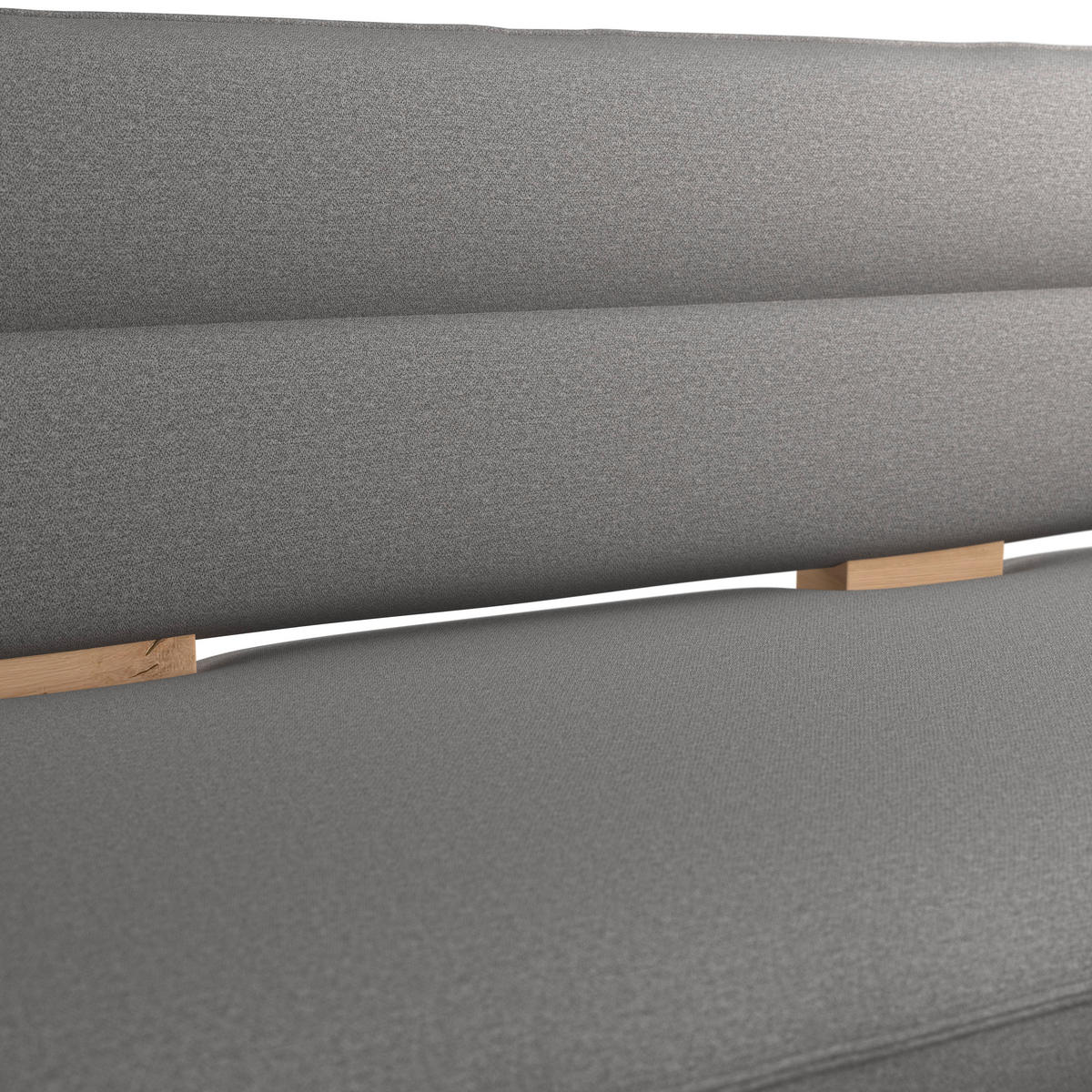 ECKBANK 212/170 cm Webstoff Dunkelgrau Eiche Sperrholz   - Eichefarben/Dunkelgrau, KONVENTIONELL, Holz/Textil (212/170cm) - Livetastic