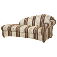 RÉCAMIERE in Chenille Braun, Beige  - Beige/Nussbaumfarben, Design, Holz/Textil (191/83/81cm) - Max Winzer