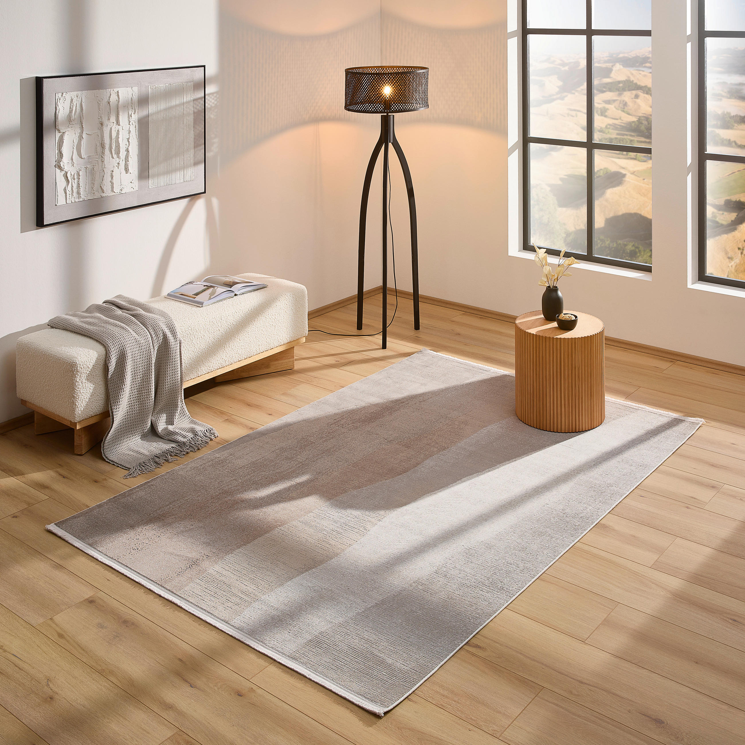 VINTAGE KOBEREC, 200/290 cm, šedá - šedá, Design, textil (200/290cm) - Dieter Knoll