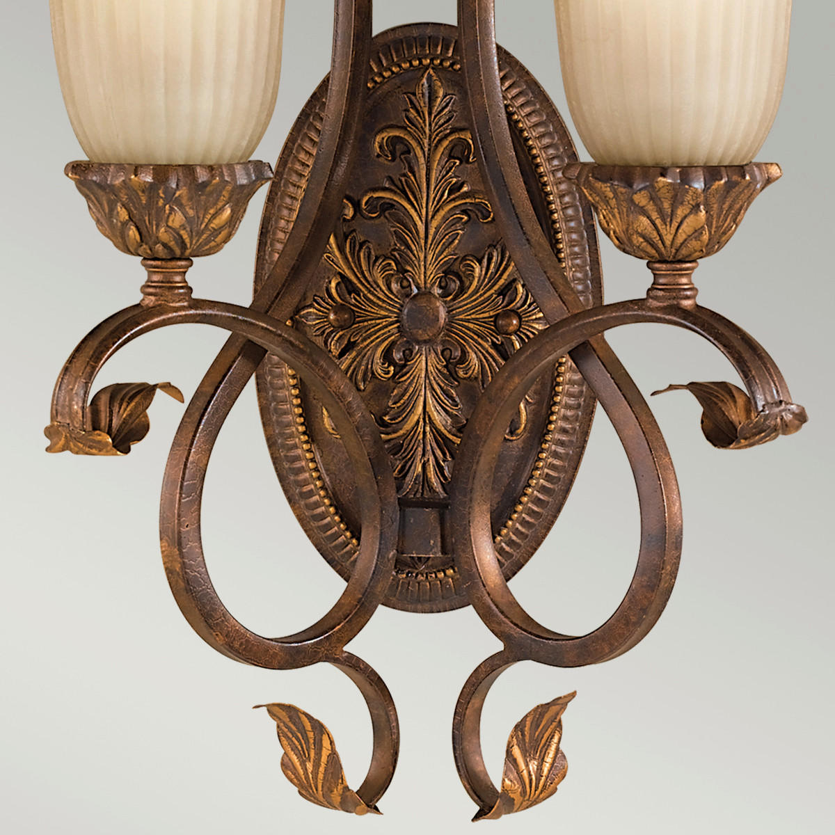 WANDLEUCHTE - Rotbraun, Konventionell, Glas/Metall (35,6/19,7/49,5cm) - Elstead Lighting