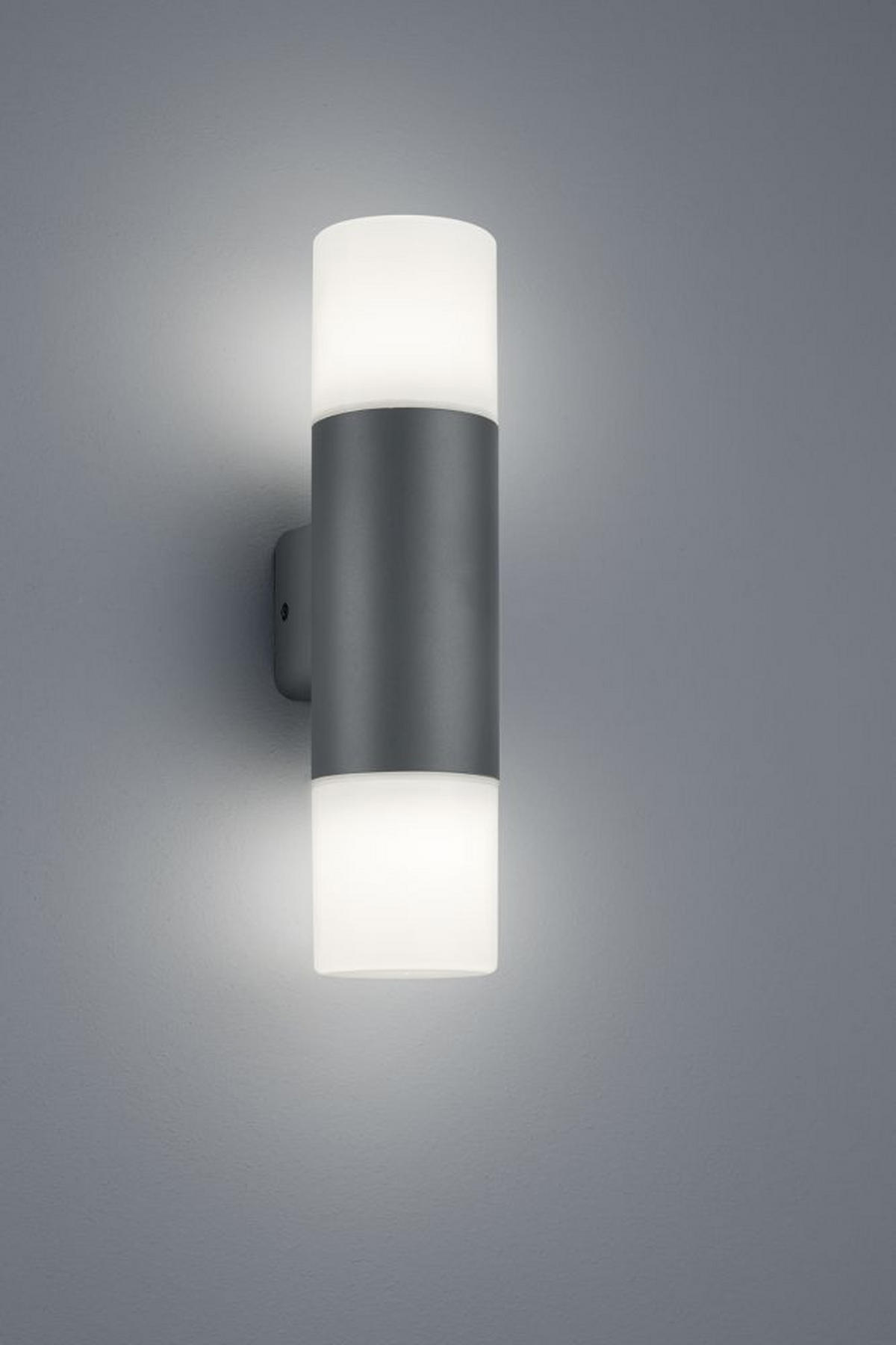 VÄGGLAMPA FÖR UTOMHUS 8,5/33 cm   - vit/antracit, Basics, metall/plast (8,5/33cm) - Trio Leuchten