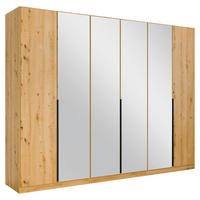 DREHTÜRENSCHRANK in Eiche Artisan  - Eiche Artisan, Modern, Holzwerkstoff/Metall (271/210/54cm) - Rauch Möbel