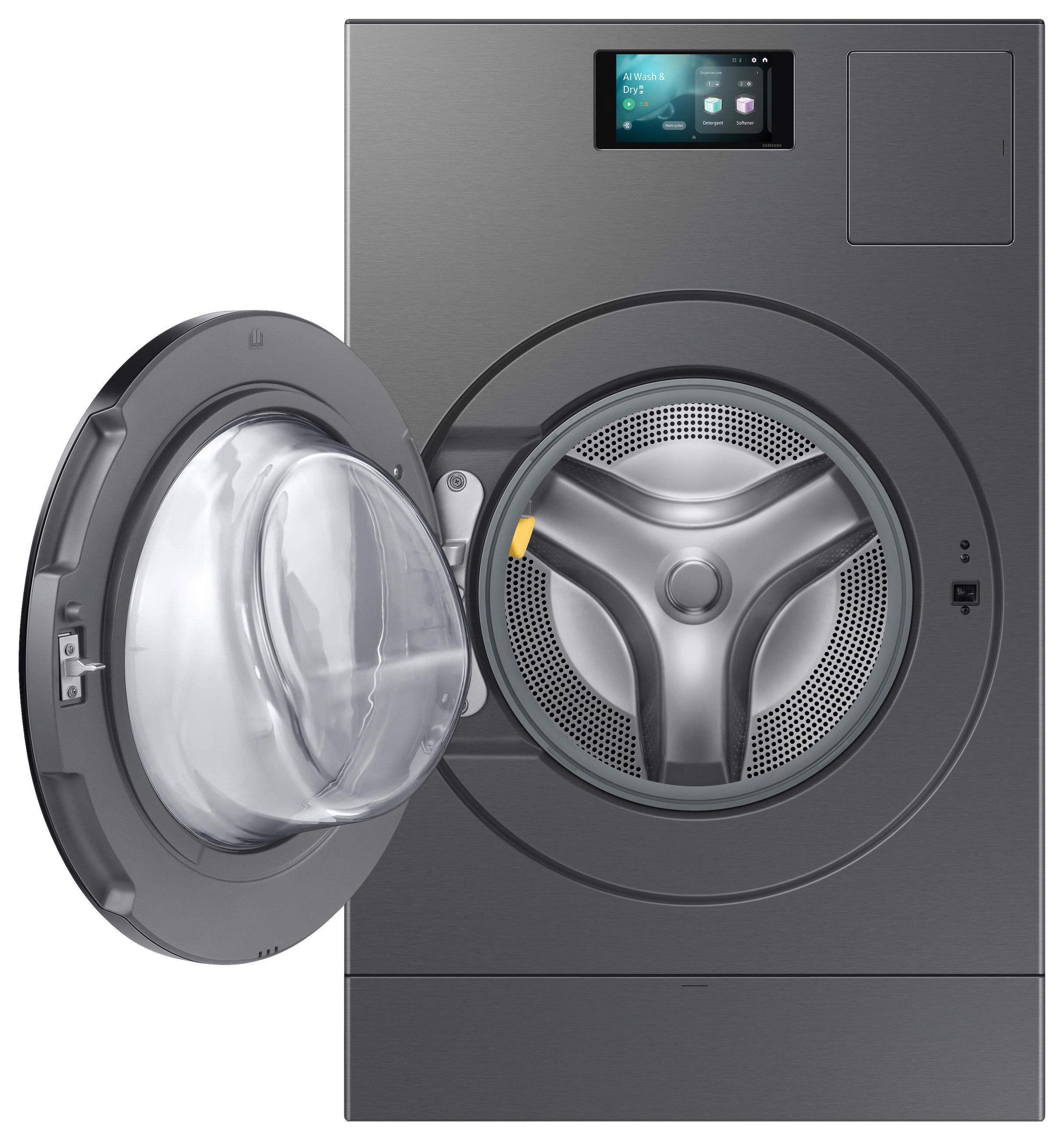 WASCHTROCKNER WD18DB8995BZ  - Anthrazit, Basics, Glas/Kunststoff (60/85/65cm) - Samsung