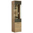VITRINE in Fichtefarben, Dunkelgrau - Fichtefarben/Dunkelgrau, Design, Glas/Holzwerkstoff (50,2/204/41,3cm) - Carryhome VITRINE in Fichtefarben, Dunkelgrau - Fichtefarben/Dunkelgrau, Design, Glas/Holzwerkstoff (50,2/204/41,3cm) - Carryhome