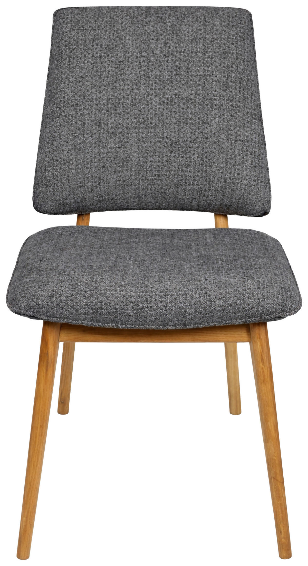 STUHL  Stoffauswahl Webstoff  - Eichefarben/Dunkelgrau, MODERN, Holz/Textil (48/89,5/60cm) - Carryhome