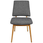 STUHL  Stoffauswahl Webstoff  - Eichefarben/Dunkelgrau, MODERN, Holz/Textil (48/89,5/60cm) - Carryhome