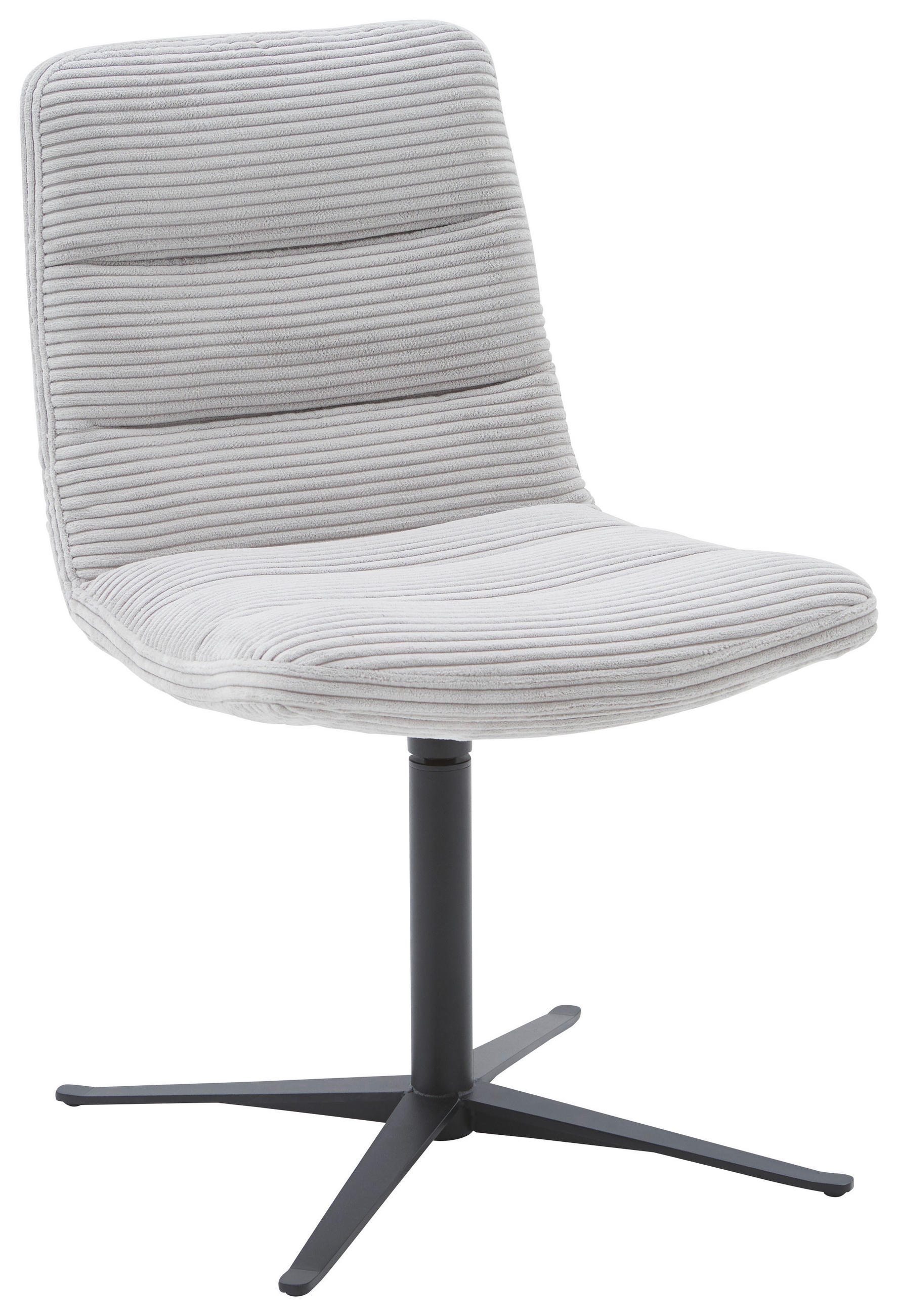 STUHL - Hellgrau/Schwarz, Design, Textil/Metall (52/88/66cm) - Dieter Knoll