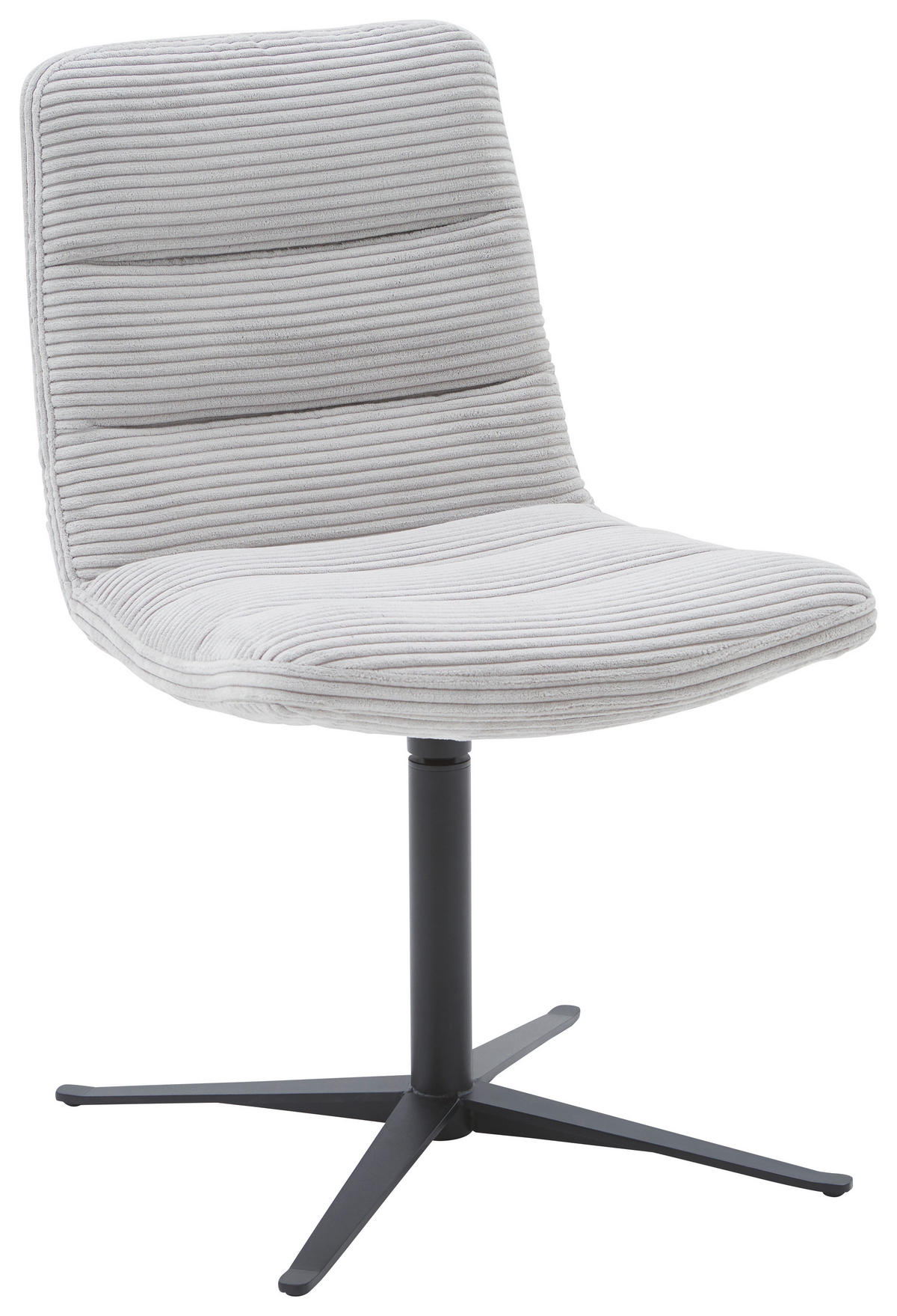 STUHL - Hellgrau/Schwarz, Design, Textil/Metall (52/88/66cm) - Dieter Knoll