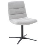 STUHL - Hellgrau/Schwarz, Design, Textil/Metall (52/88/66cm) - Dieter Knoll