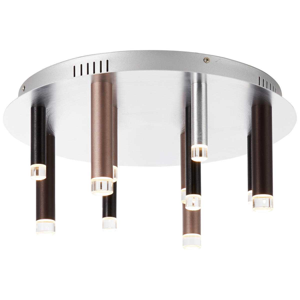 LED-DECKENLEUCHTE 50,5/21,5 cm   - Schwarz/Alufarben, Design, Kunststoff/Metall (50,5/21,5cm)