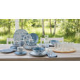 KOMBISERVICE 30-teilig  - Blau/Weiß, LIFESTYLE, Keramik - Novel