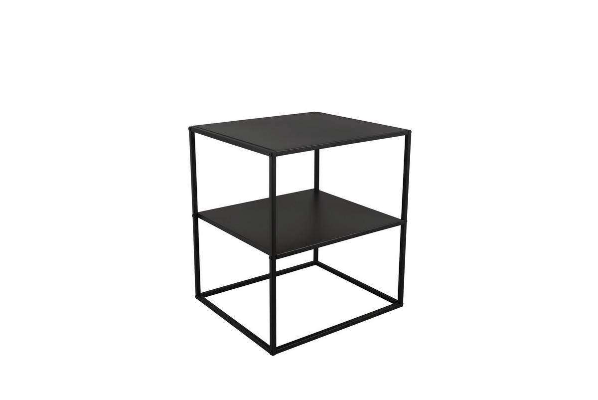 ODKLÁDACÍ STOLEK, černá - černá, Moderní, kov (40/45/51cm)