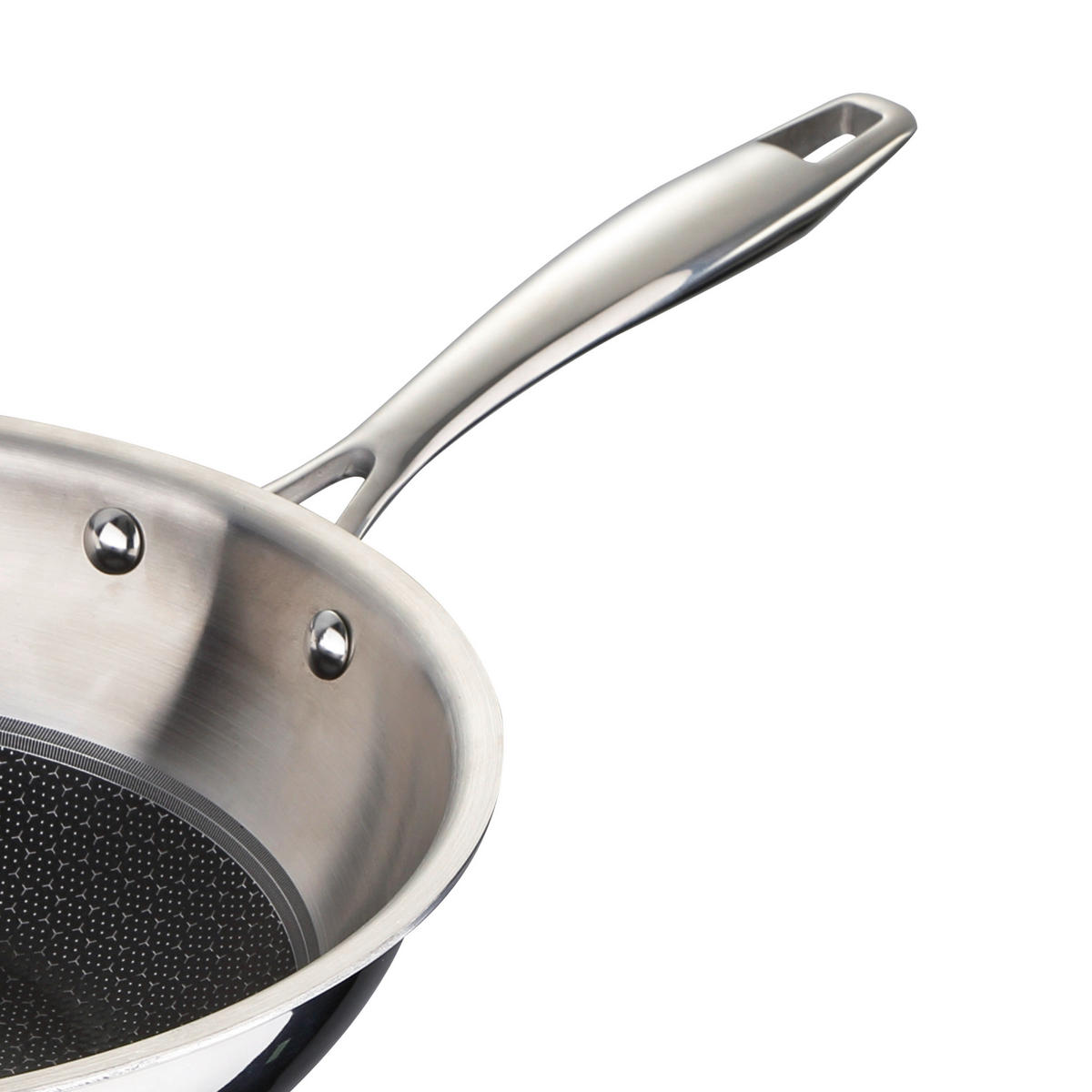 WOK  - Edelstahlfarben/Schwarz, Basics, Metall (53/29,5/9cm) - Masterpro