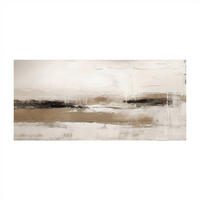 OLEJOMAĽBA, abstraktné, 150/70 cm  - hnedá, Basics, drevo/textil (150/70cm) - Monee