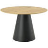 ESSTISCH in Holzwerkstoff 120/120/75 cm  - Eichefarben/Schwarz, MODERN, Holzwerkstoff (120/120/75cm) - Livetastic