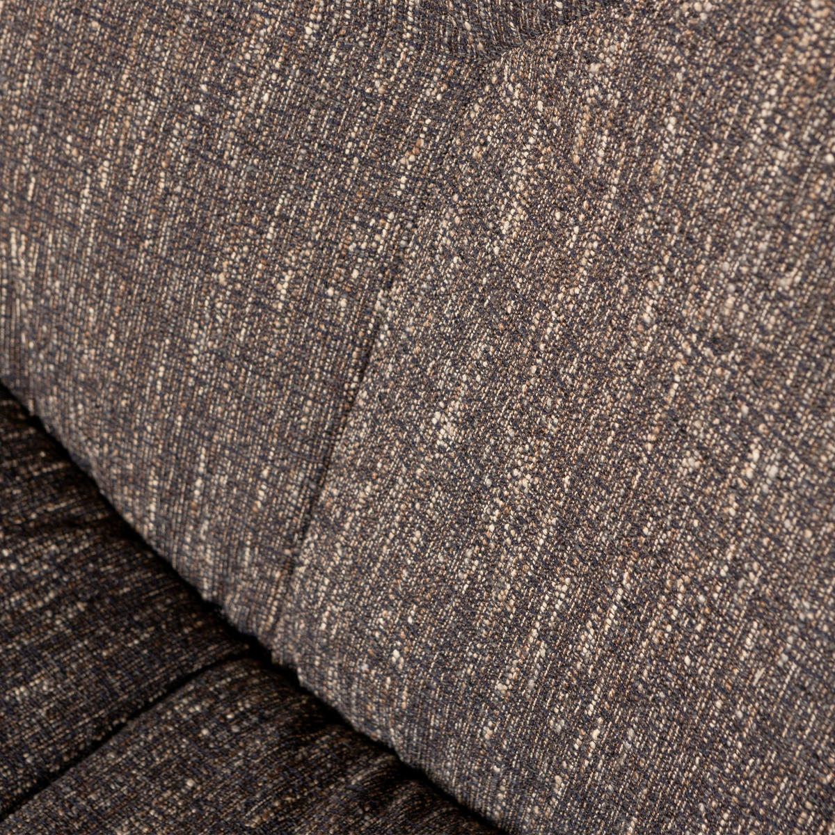 SESSEL in Webstoff Braun  - Schwarz/Braun, Design, Textil/Metall (75/88/94cm) - Livetastic