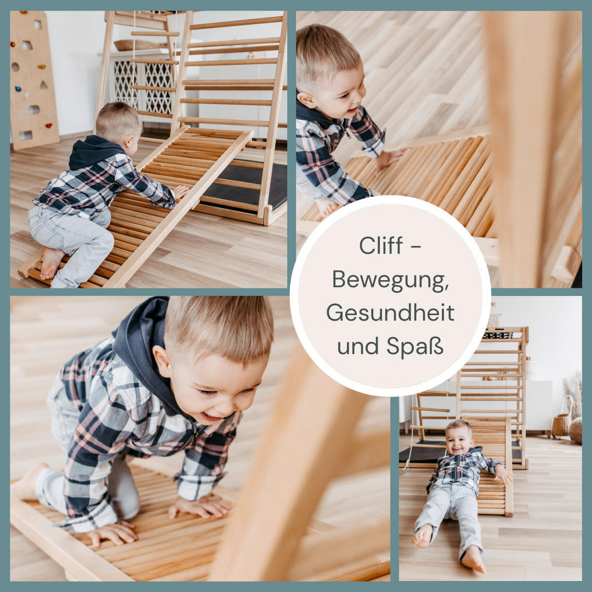 KLETTERGERÜST ZUBEHÖR - Birkefarben, Basics, Holz (36/118cm) - CLIFF