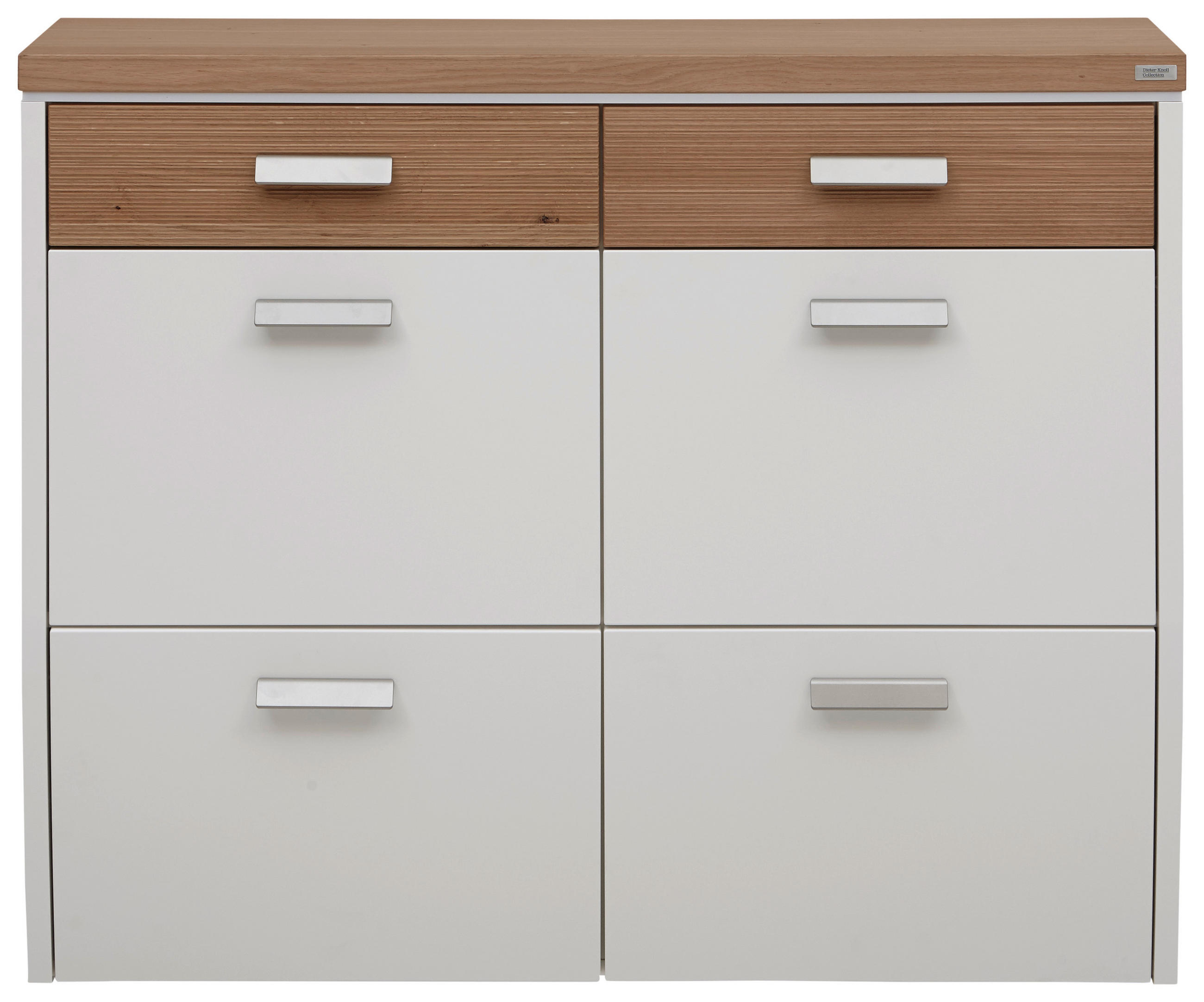 SCHUHKIPPER 121/96/31 cm - Eichefarben/Silberfarben, Design, Holz/Holzwerkstoff (121/96/31cm) - Dieter Knoll