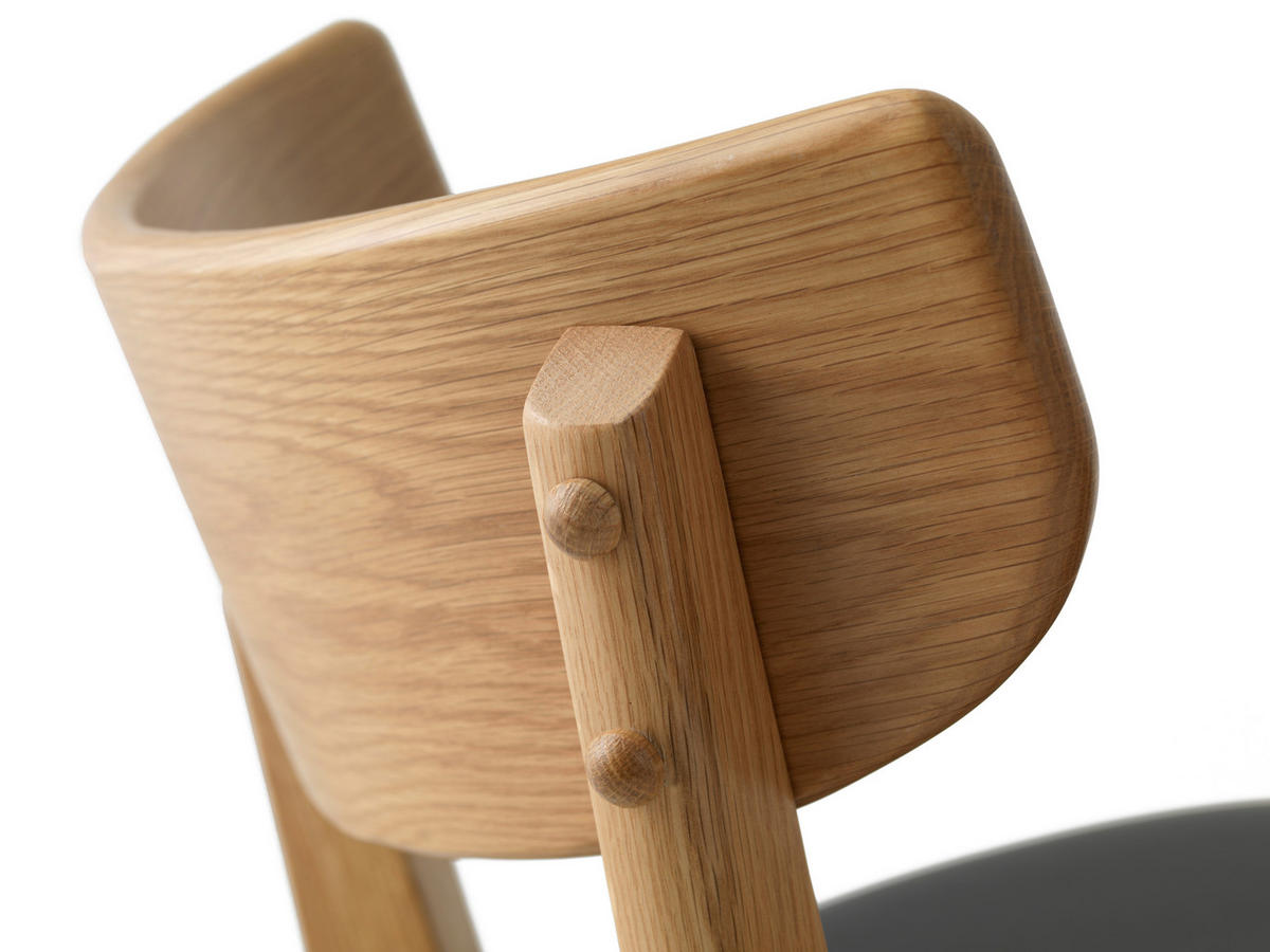 BARHOCKER-SET in Schwarz, Eichefarben  - Eichefarben/Schwarz, Design, Holz/Textil (47/93/50cm) - Linea Natura