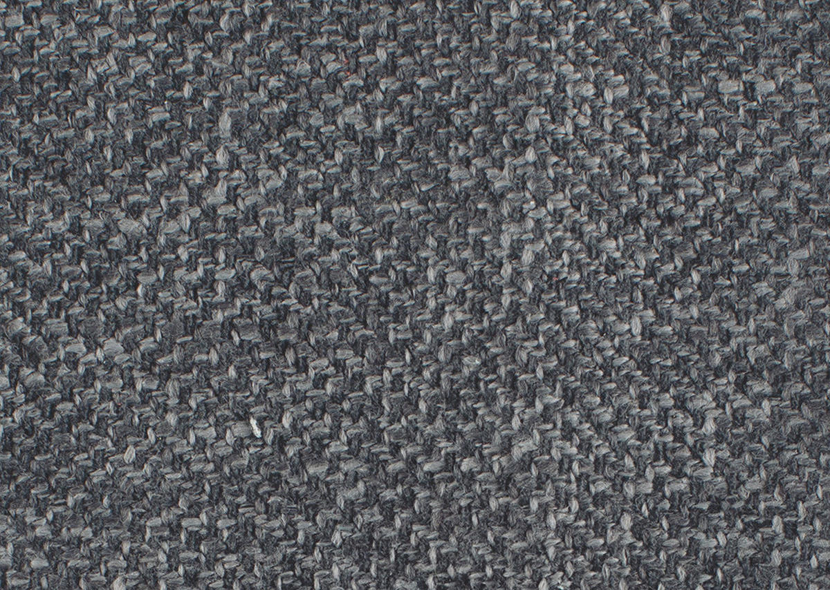 ECKSOFA in Flachgewebe Anthrazit  - Anthrazit/Schwarz, Design, Textil/Metall (310/250cm) - Moderano