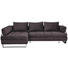 WOHNLANDSCHAFT in Textil Anthrazit - Anthrazit/Schwarz, Design, Textil/Metall (173/272cm) - Stylife WOHNLANDSCHAFT in Textil Anthrazit - Anthrazit/Schwarz, Design, Textil/Metall (173/272cm) - Stylife