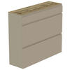 HÄNGESCHUHSCHRANK 110/97/33 cm  - Taupe/Eichefarben, Design, Holzwerkstoff (110/97/33cm) - Moderano