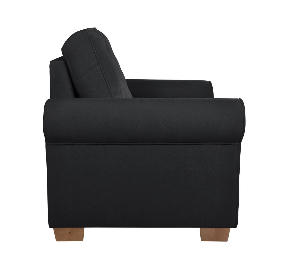SESSEL in Anthrazit  - Anthrazit/Buchefarben, Design, Holz/Textil (93/89/82cm) - MID.YOU