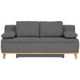 SCHLAFSOFA  in Webstoff Dunkelgrau  - Dunkelgrau/Naturfarben, KONVENTIONELL, Holz/Textil (203/95/96cm) - Venda