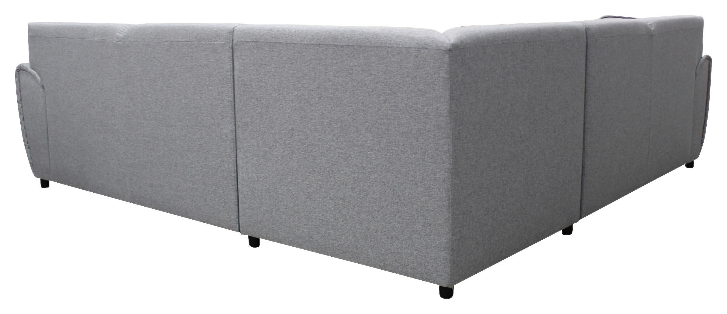 Thumbnail - Livetastic Ecksofa, Hellgrau, Textil, 5-Sitzer, Füllung: Schaumstoff, Ottomane links, L-Form, 266x266 cm, Made in EU, Rü...