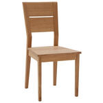 STUHL Wildeiche Wildeiche massiv  - Wildeiche, KONVENTIONELL, Holz (45/93/45cm) - Valnatura