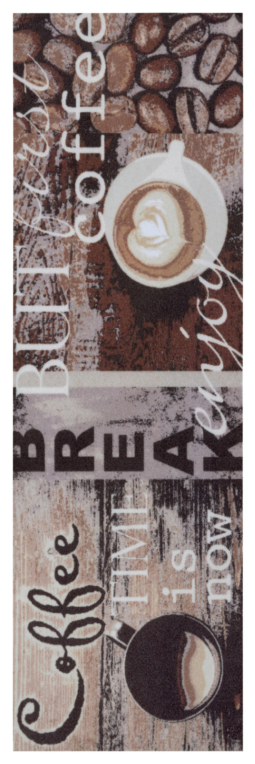 KÜCHENLÄUFER 50/150 cm Cook & Clean Braun, Multicolor  - Multicolor/Braun, Design, Kunststoff (50/150cm) - Hanse Home