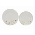 TAFELSERVICE Multicolor Wildflower 12-teilig  - Multicolor, Basics, Keramik - Novel